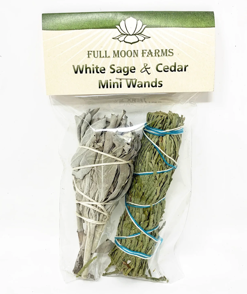 White Sage & Cedar Mini Wand Pack