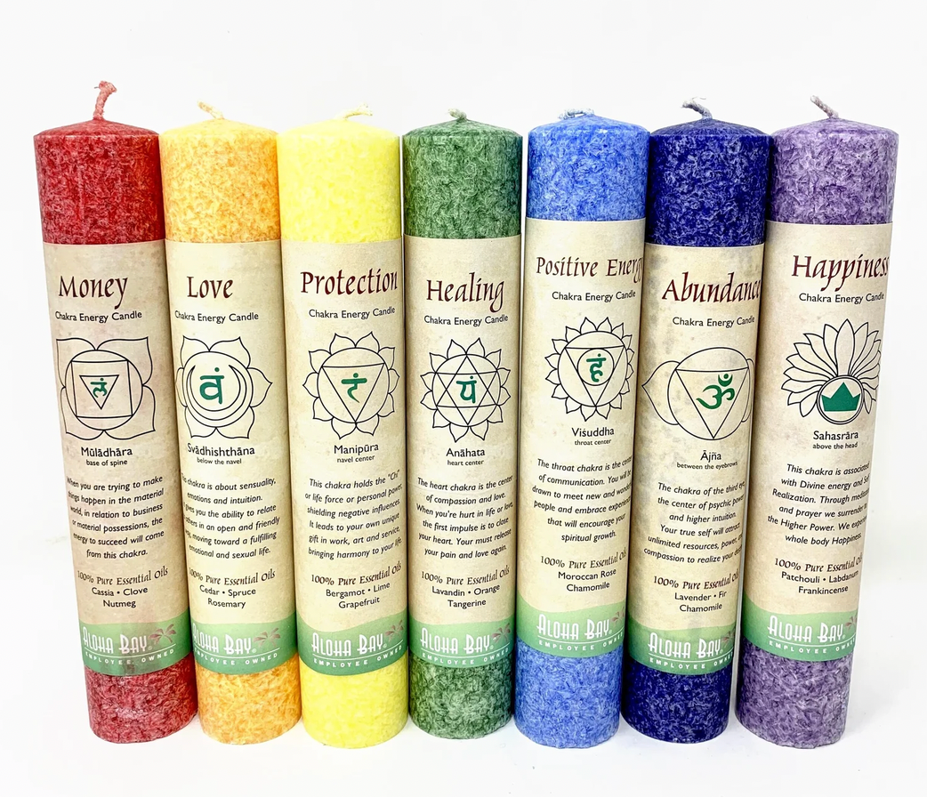 Aloha Bay Pillar Chakra Candles