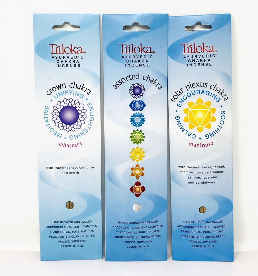Triloka Ayurvedic Chakra Incense.